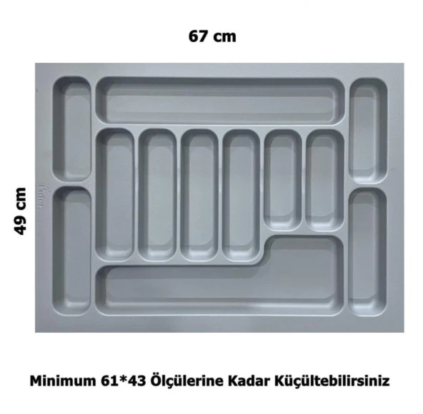 LİDER 67*49 Çekmece İçi Kaşıklık,(61*43 Ölçüsüne Küçülebilir) ürün görseli 1