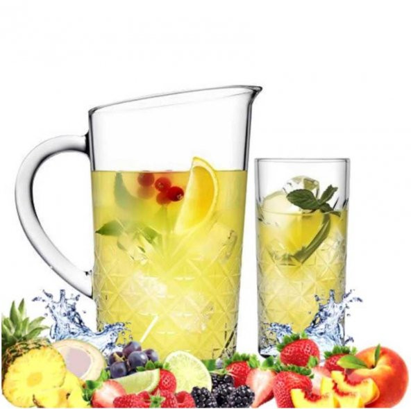 Paşabahçe timeless 5 prç. kokteyl meşrubat bardağı takımı-limonata seti ürün görseli 1