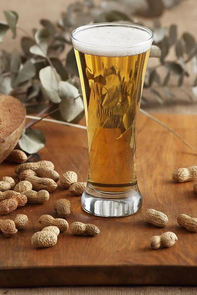 Lav sorgun meşrubat kokteyl bardağı  - 6 lı bira bardağı ürün görseli 1