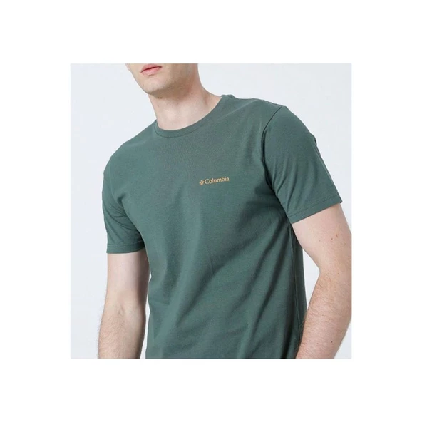 Columbia Csc M Basic Sm Logo Brushed Ss Tee Erkek Kısa Kollu Tişört CS0282-353 ürün görseli 1