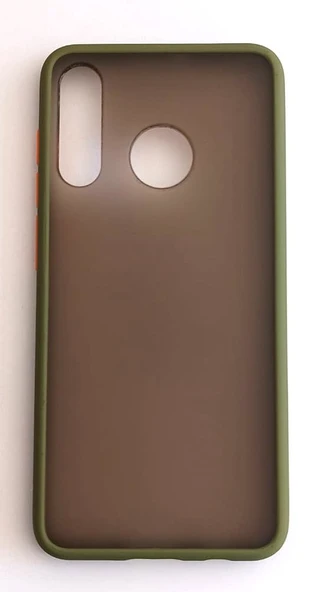 Huawei P30 Lite Uyumlu Renkli Kenarlı Yarı Şeffaf Orta Sert Lüks Kılıf ürün görseli 1