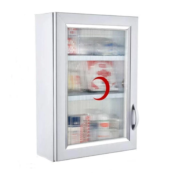 Ecza Dolabı İçi Dolu İlk Yardım İçerikli PVC 50x35x16 CM 159 ürün görseli 1