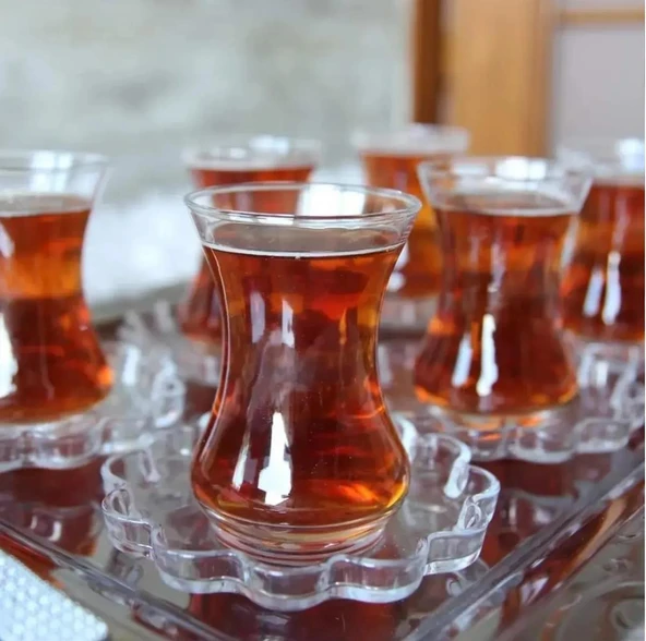 Paşabahçe çay seti - çay bardağı takımı 12 prç. ince belli papatya ürün görseli 1