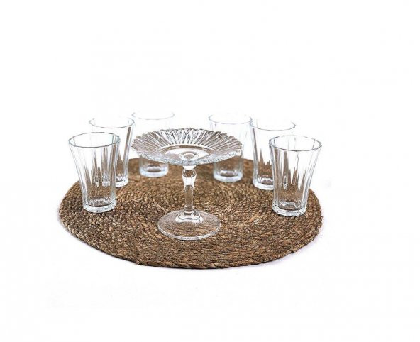 Paşabahçe diamond kahve yanı su bardağı - 7 prç. kahve sunum seti takımı ürün görseli 1