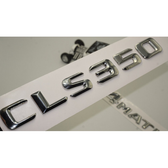 Benz CLS 350 4Matic Bagaj Krom Metal 3M 3D Yazı Logo ürün görseli 1