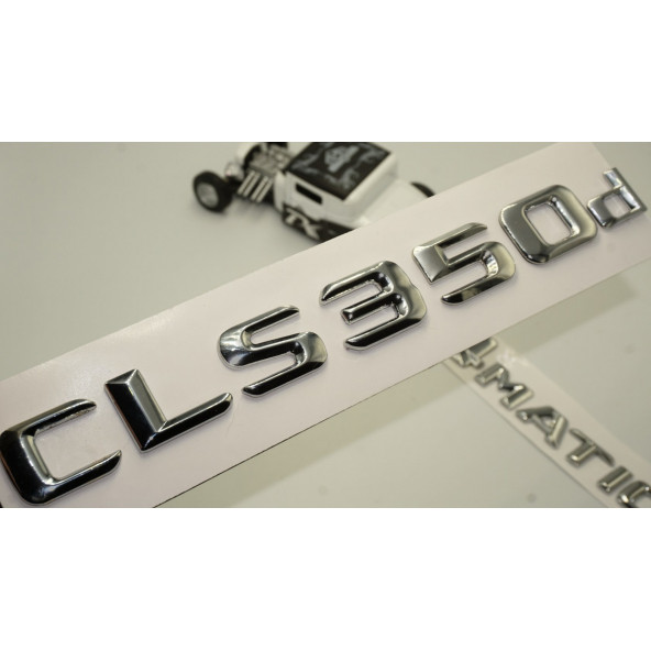 Benz CLS 350d 4Matic Bagaj Krom Metal 3M 3D Yazı Logo ürün görseli 1