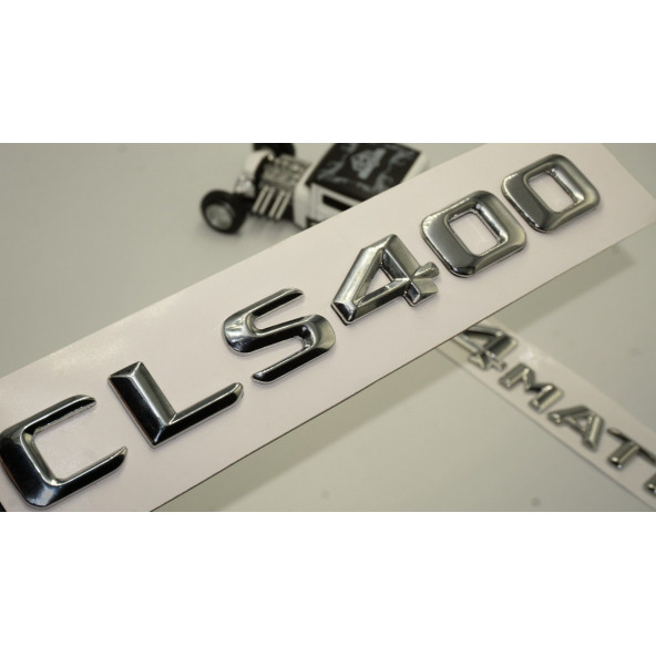 Benz CLS 400 4Matic Bagaj Krom Metal 3M 3D Yazı Logo ürün görseli 1