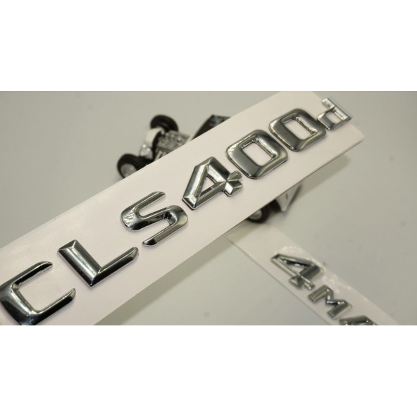 Benz CLS 400d 4Matic Bagaj Krom Metal 3M 3D Yazı Logo ürün görseli 1