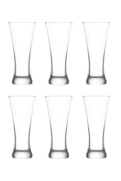 Lav sorgun meşrubat kokteyl bardağı  - 6 lı bira bardağı ürün görseli 1