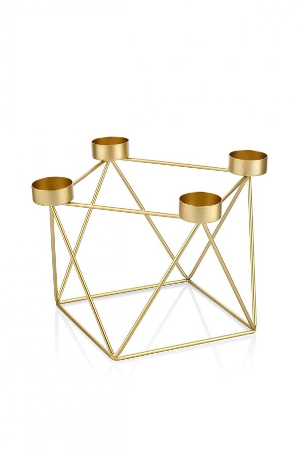 The mia tealight mumluk - dekoratif metal aksesuar mumluk dkr0245 ürün görseli 1