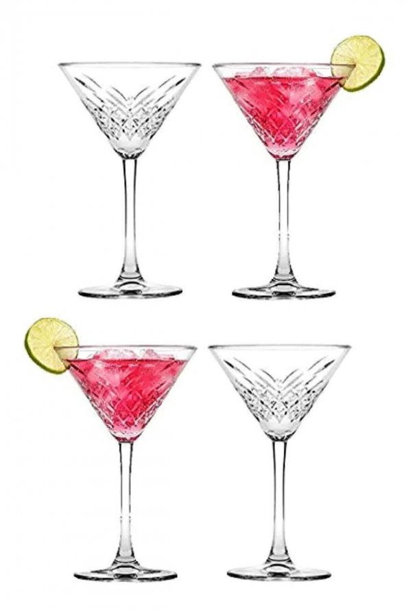 Paşabahçe timeless martini ayaklı kadeh bardak- sunum bardağı 4 lü 440176 ürün görseli 1