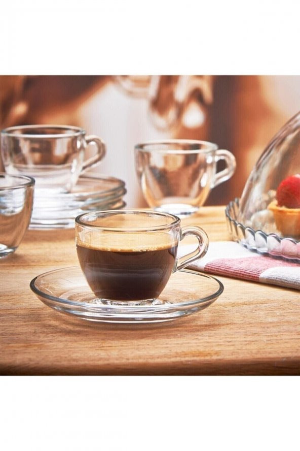Paşabahçe 97948 basic cam çay fincanı - çay fincanı seti 12 parça ürün görseli 1