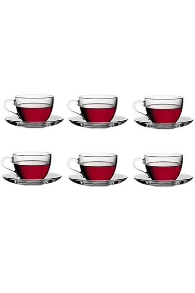Paşabahçe 97948 basic cam çay fincanı - çay fincanı seti 12 parça ürün görseli 1