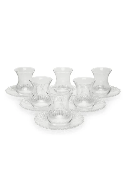 Paşabahçe 95961 aurora çay takımı - çay seti 12 parça - Resim 4