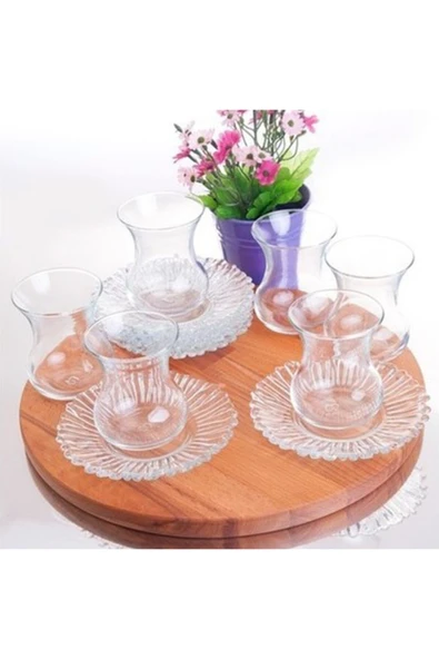 Paşabahçe 95961 aurora çay takımı - çay seti 12 parça - Resim 6