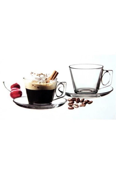 Paşabahçe vela cam çay fincanı takımı - çay fincanı seti 12 parça 97302 ürün görseli 1