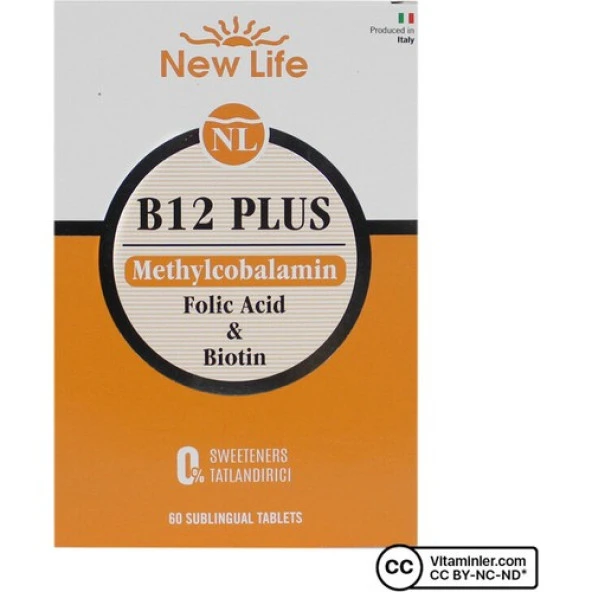 New Life B12 Plus 60 Tablet ürün görseli 1