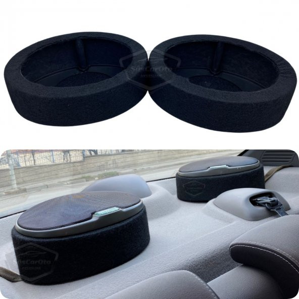 Çift Yönlü 6"x9" Oval & 16 cm Yuvarlak Hoparlör Kasnağı Üniversal Oval Hoparlör Yükseltici Altlık Takoz 2 li Set ürün görseli 1