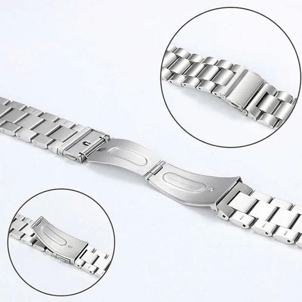 Gear S3 (22mm) KRD-04 Metal Kordon - Resim 8