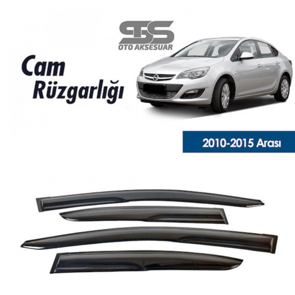 Cam Rüzgarlığı Opel Astra J 2010-2015 Mügen Tip Piano Black ürün görseli 1