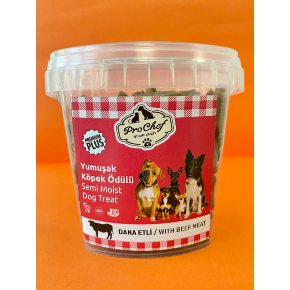 ProChef 200 Gr Dana Etli Premium Plus Köpeklerin Eğitimi Için Yarı Yumuşak Köpek Ödül Maması ürün görseli 1