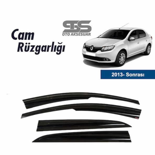Cam Rüzgarlığı Renault Symbol 2013 Sonrası Mügen Tip Piano Black ürün görseli 1