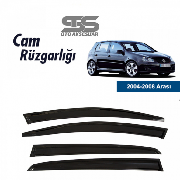 Cam Rüzgarlığı Volkswagen Golf 5 2004-2008 Mügen Tip Piano Black ürün görseli 1