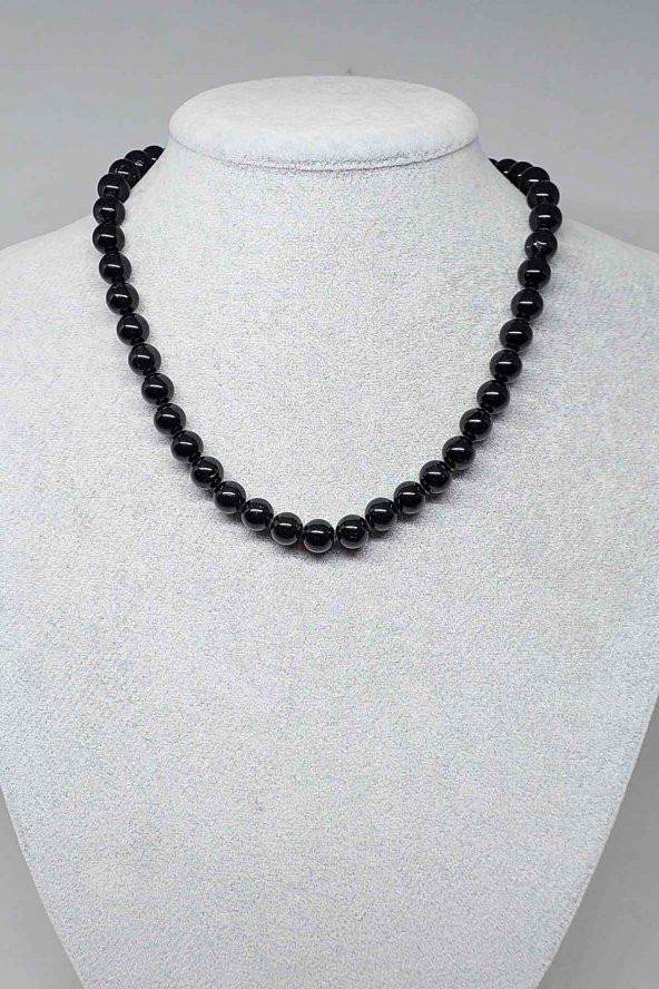 Turmalin Taşı Kolye 8mm (Klipsli) ürün görseli 1