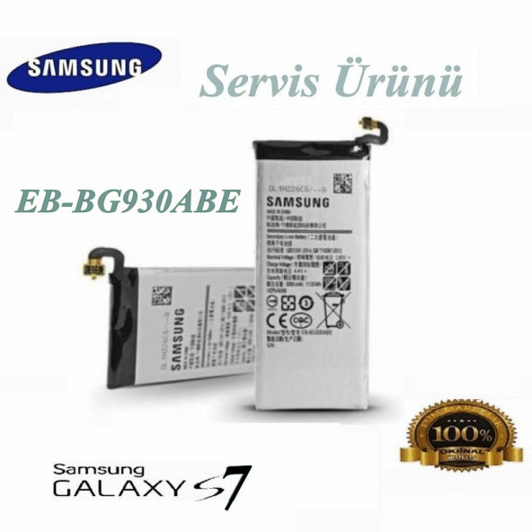 Samsung Galaxy S7 Batarya 3000Mah Eb-Bg930Abe G9300 G930 ürün görseli 1