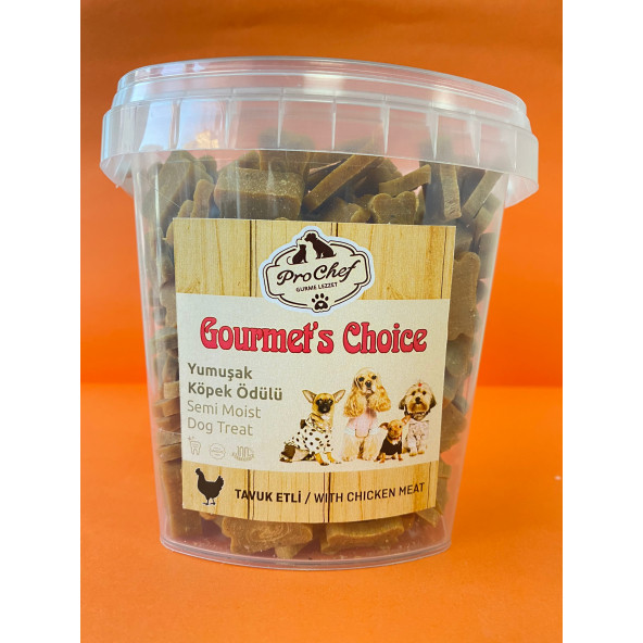 ProChef 400 Gr Tavuk Etli Gourmet's Choice Köpeklerin Eğitimi Için Yarı Yumuşak Köpek Ödül Maması ürün görseli 1