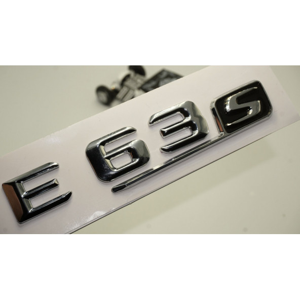 Benz E 63S Bagaj Krom Metal 3M 3D Yazı Logo ürün görseli 1
