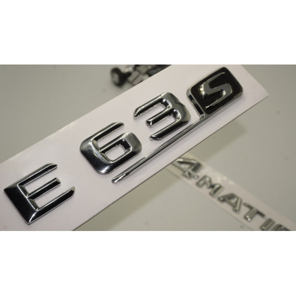 Benz E 63S 4Matic Bagaj Krom Metal 3M 3D Yazı Logo ürün görseli 1