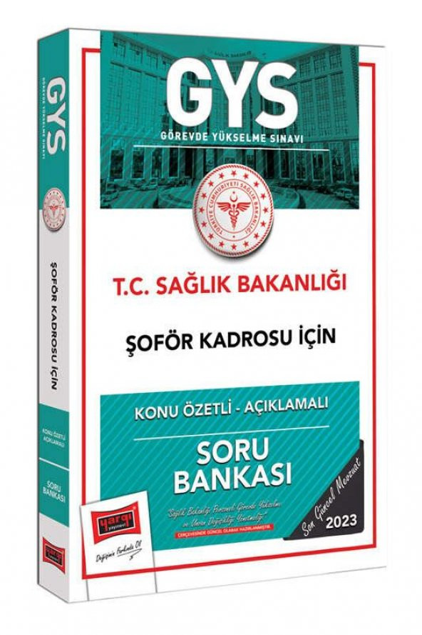 2023 Sağlık Bakanlığı Şöför Kadrosu İçin Konu Özetli Açıklamalı Soru Bankası Yargı Yayınları ürün görseli 1