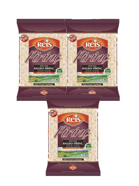 BALDO PİRİNÇ, 3x1 kg ürün görseli 1