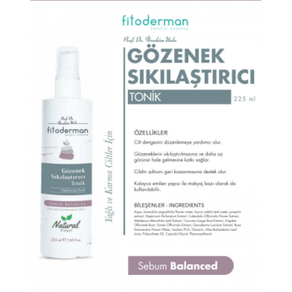 Fitoderman Besleyici & Gözenek Sıkılaştırıcı Ve Arındırıcı Tonik 225 mL ürün görseli 1