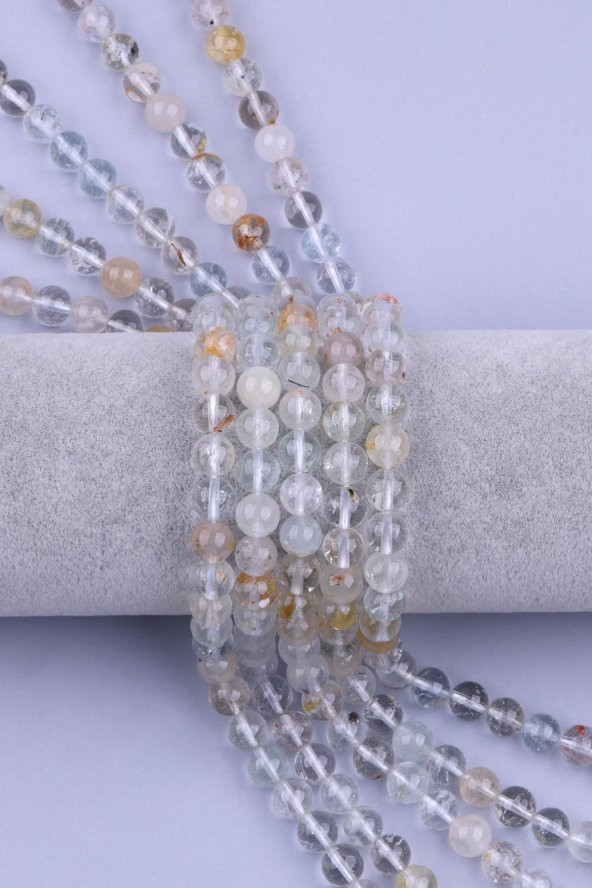 Topaz Doğal Taş Dizi 8 mm Küre Kesim ürün görseli 1