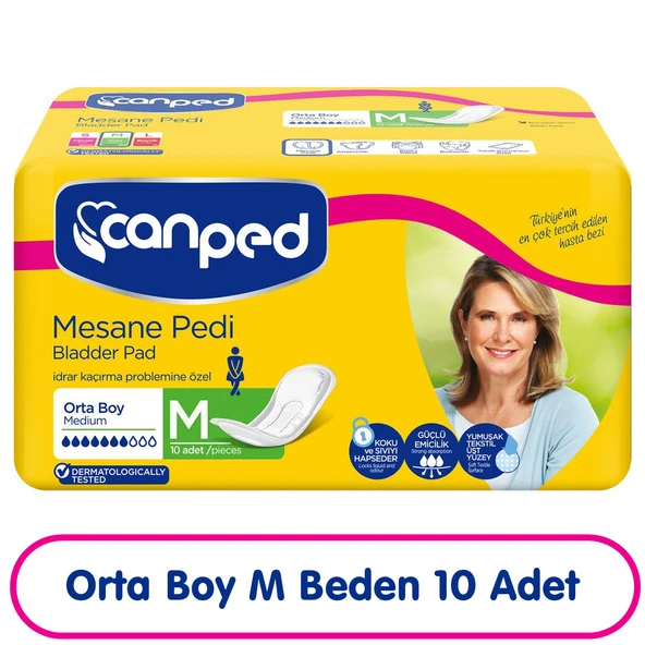 Canped Mesane Pedi M Beden Orta 10 Adet ürün görseli 1