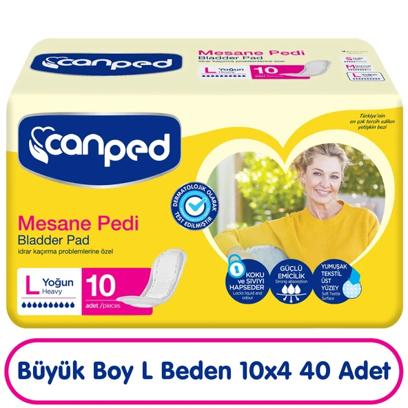 Canped Mesane Pedi L Beden Yoğun 10x4 40 Adet ürün görseli 1