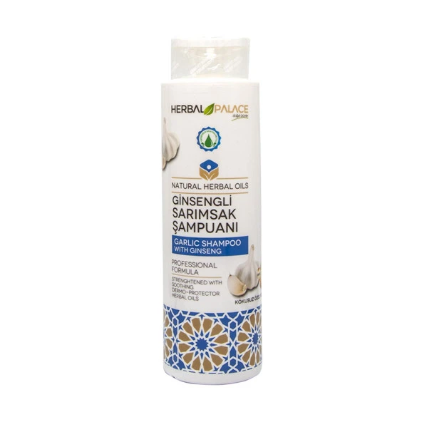 Herbal Palace Ginsengli Sarımsak Şampuanı Kokusuz 400 ml ürün görseli 1