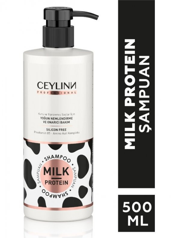 Ceylin Milk Protein Kuru Ve Yıpranmış Saçlar İçin Silikonsuz Şampuan  500 ml ürün görseli 1