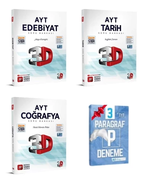 AYT Edebiyat Tarih Coğrafya Soru Bankası Set ürün görseli 1