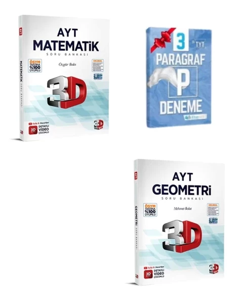 AYT Matematik Geometri Soru Bankası Set ürün görseli 1