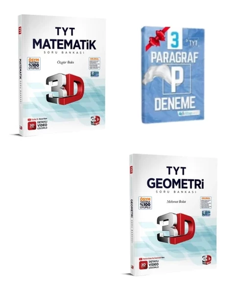 TYT Matematik ve Geometri Soru Bankası Seti ürün görseli 1