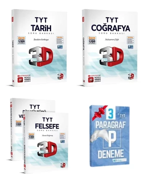 TYT Tarih Coğrafya Din ve Felsefe Soru Bankası ürün görseli 1