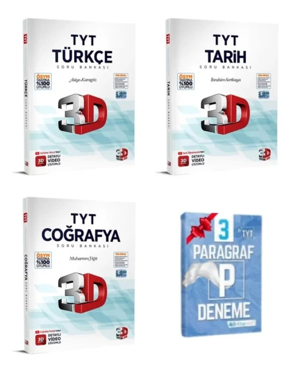 TYT Türkçe Tarih Coğrafya Soru Bankası Set ürün görseli 1