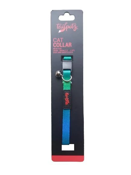 Tailpetz Cat Color Easy & Safety Lock Amazon Ayarlanır Kedi Boyun Tasması ürün görseli 1