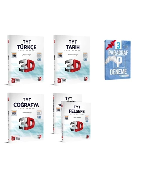 TYT Türkçe Tarih Coğrafya Din ve Felsefe Soru Bankası ürün görseli 1