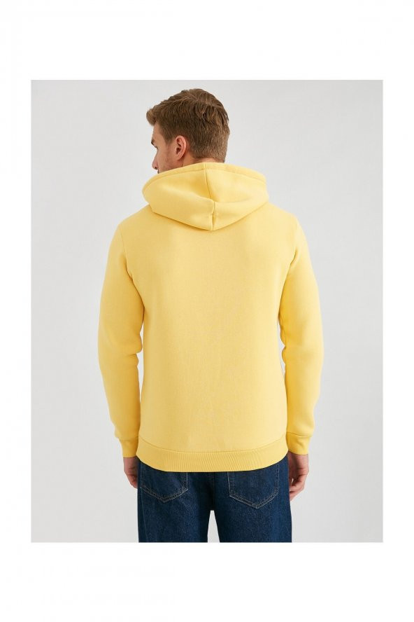Erkek Sarı Sweatshirt 1KAM75593LK - Resim 4