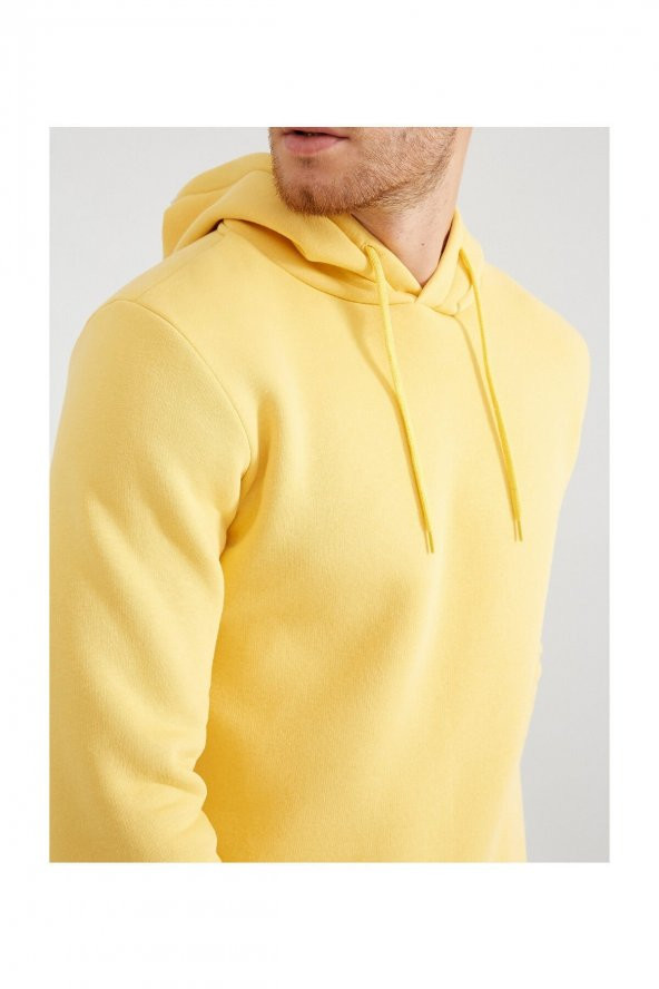 Erkek Sarı Sweatshirt 1KAM75593LK - Resim 5