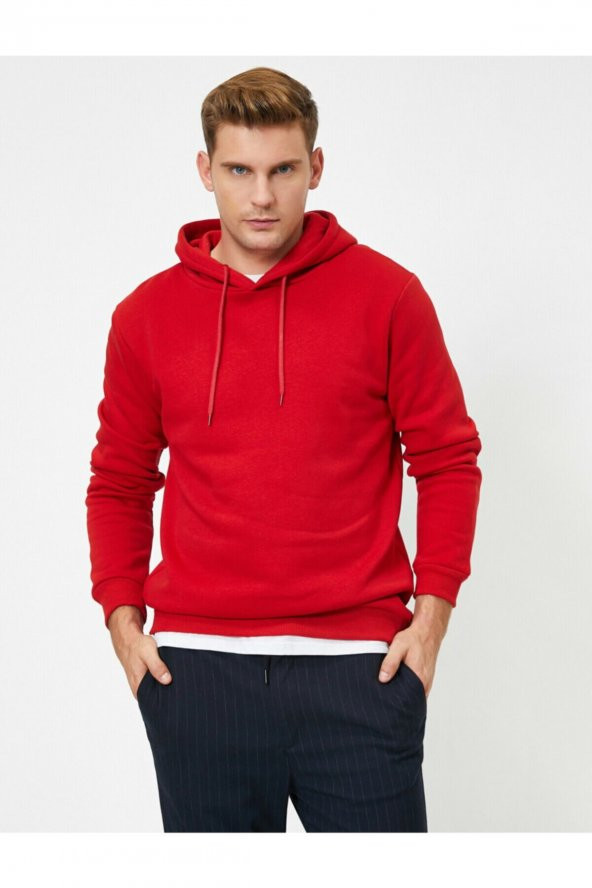 Erkek Sarı Sweatshirt 1KAM75593LK - Resim 11